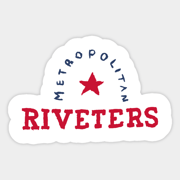 Metropolitan Riveteeeers 06 Sticker by Very Simple Graph